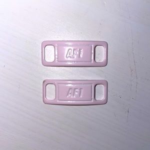 Baby Pink AF1 Shoelace Tags